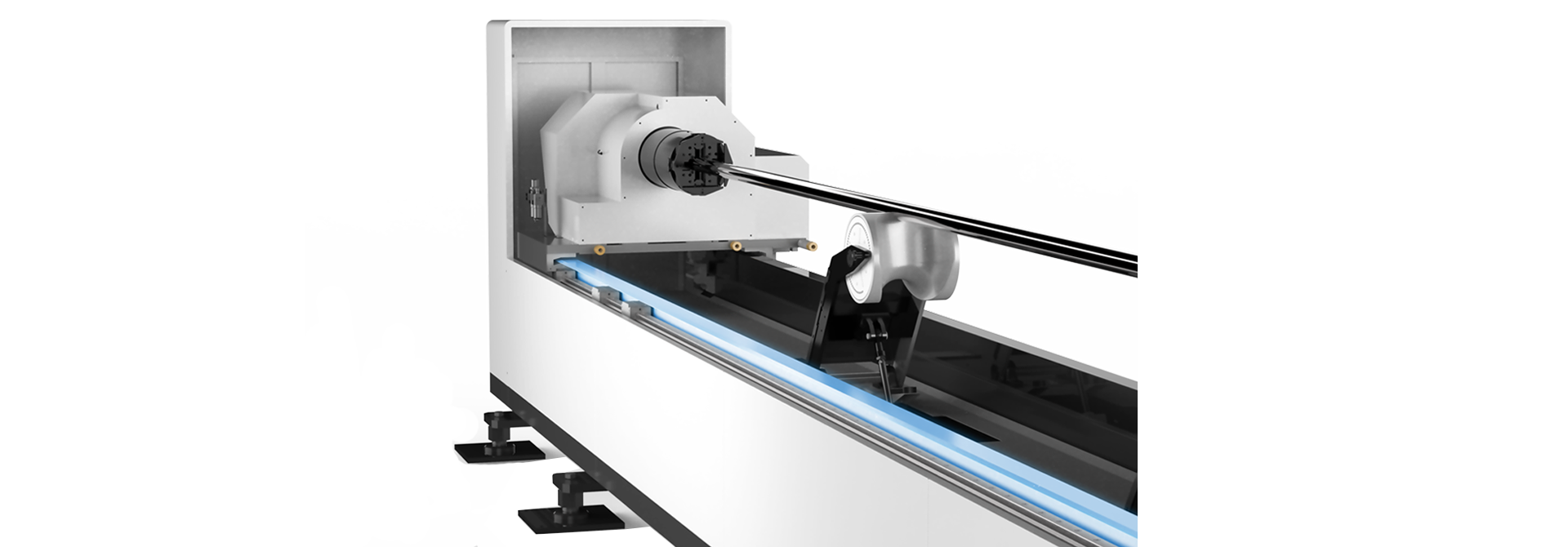 專業激光切管機-業內最高標準床身，壽命長